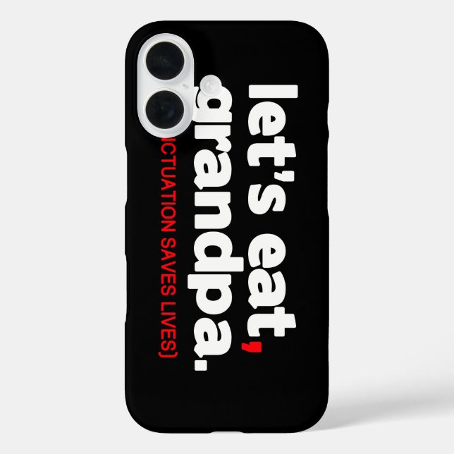 Interpunktion rettet Leben Case-Mate iPhone Hülle (Rückseite)