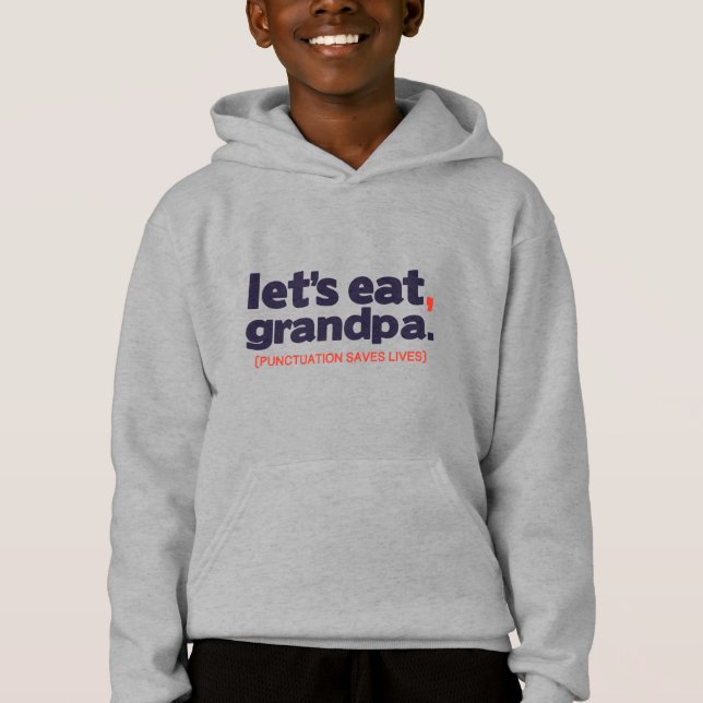 Interpunktion rettet Leben Hoodie (Vorderseite)