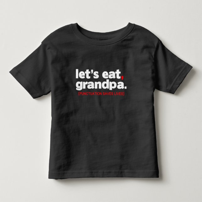 Interpunktion rettet Leben Kleinkind T-shirt (Vorderseite)