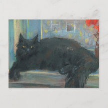 Interruptes Nickerchen, Schwarze Katze Impressioni