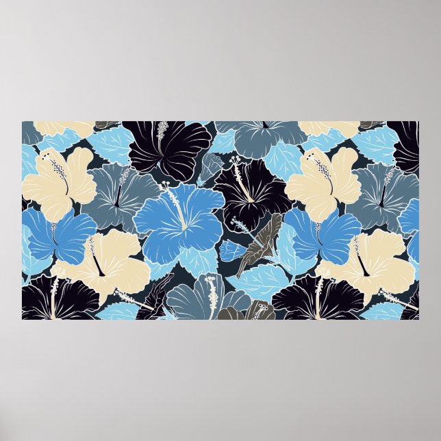 Intersektion der geschwungenen, eleganten, stilisi poster (Vorne)