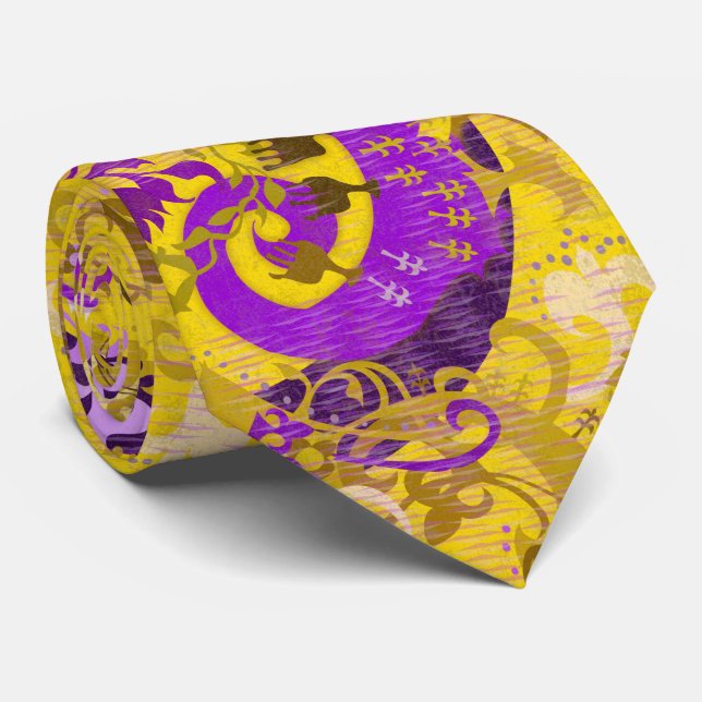 Intersex Dragon Damask - Farbe der intersexuellen  Krawatte (Gerollt)