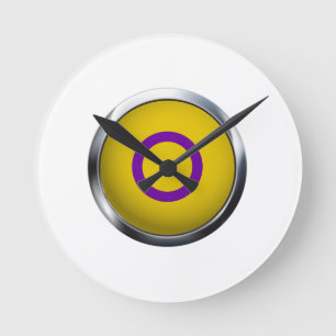 INTERSEX-EHRENABZEICHEN RUNDE WANDUHR