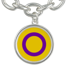 Intersex Flag Charm Bracelet Armband