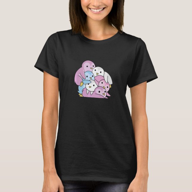 Intersex Flag Gay Pride Month Lgbtq Intersex Pengu T-Shirt (Vorderseite)