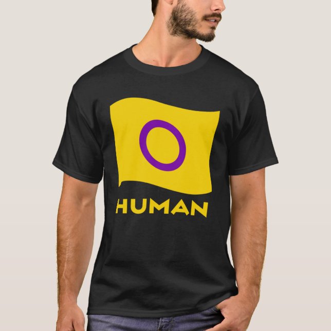 Intersex Flag Intersex Awareness Human T-Shirt (Vorderseite)