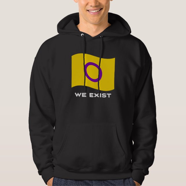 Intersex Flag Intersex We Exist Hoodie (Vorderseite)
