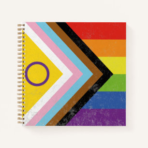 Intersex-Inklusiver Progress Pride Notizbuch