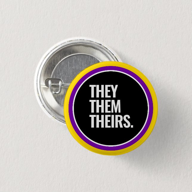 Intersex Pride Button (Vorne & Hinten)