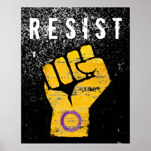 Intersex Pride Fist Poster