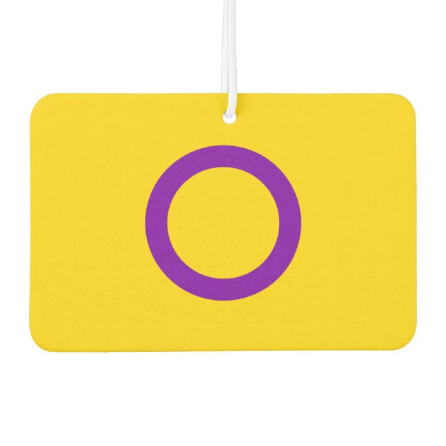 Intersex Pride Flag Autolufterfrischer (Vorderseite)