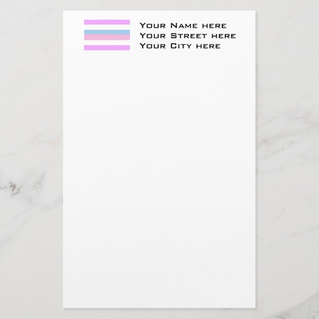 Intersex Pride Flag Briefpapier (Vorderseite)