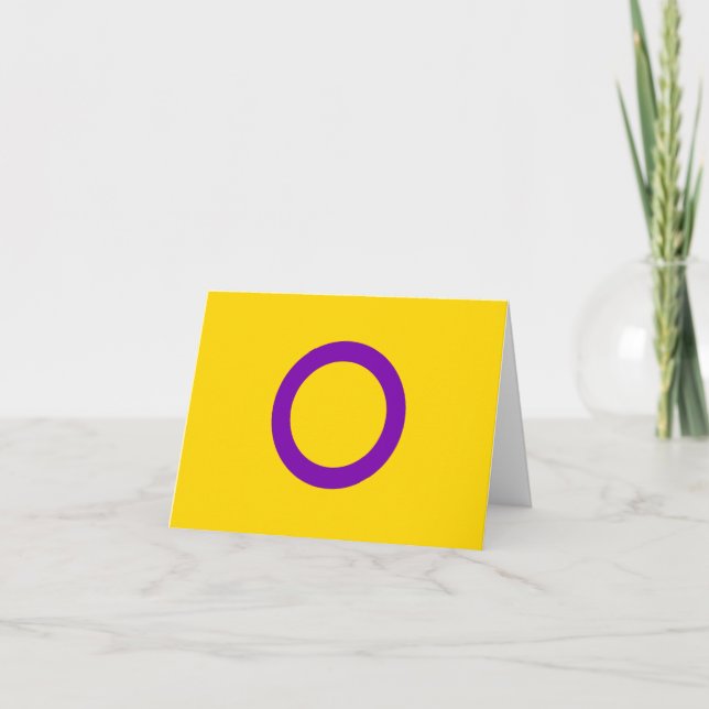 Intersex Pride Flag Feiertagskarte (Vorderseite)