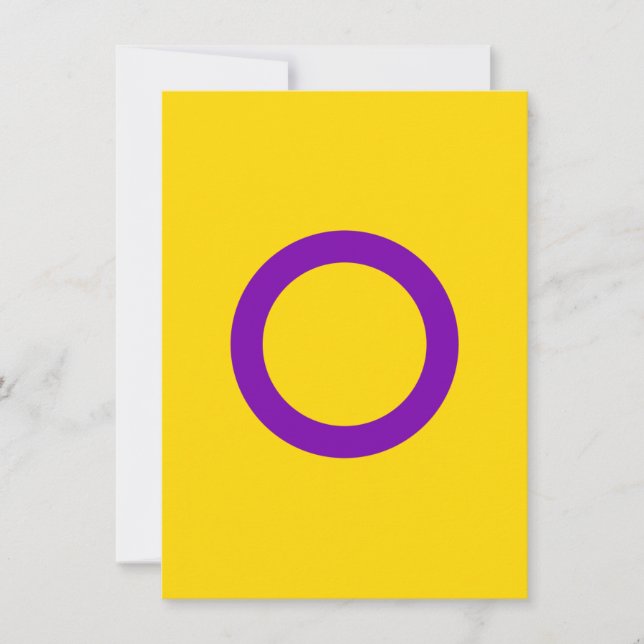 Intersex Pride Flag Feiertagskarte (Vorderseite)