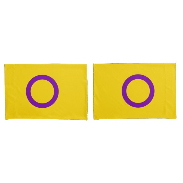 Intersex Pride Flag Kissenbezug (Vorderseite-Set)