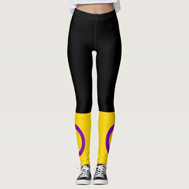 Intersex Pride Flag Leggings (Vorderseite)