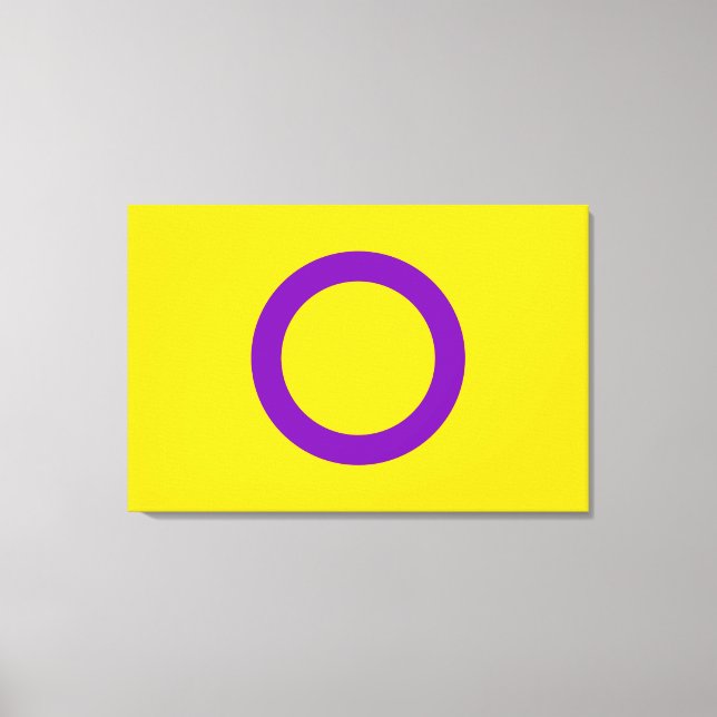 Intersex Pride Flag Leinwanddruck (Vorderseite)