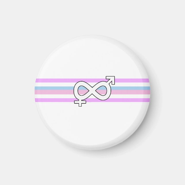Intersex Pride Flag Magnet (Vorne)