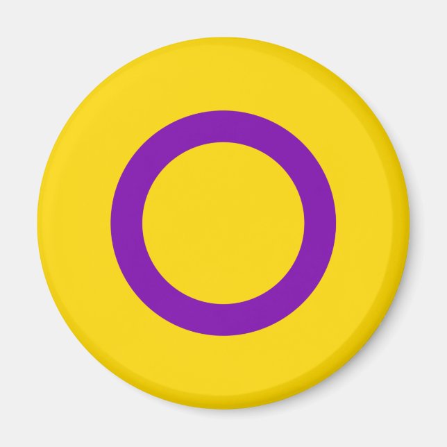 Intersex Pride Flag Magnet (Vorne)