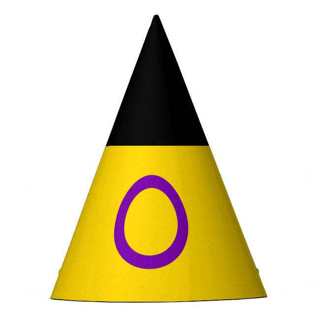 Intersex Pride Flag Partyhütchen (Vorderseite)