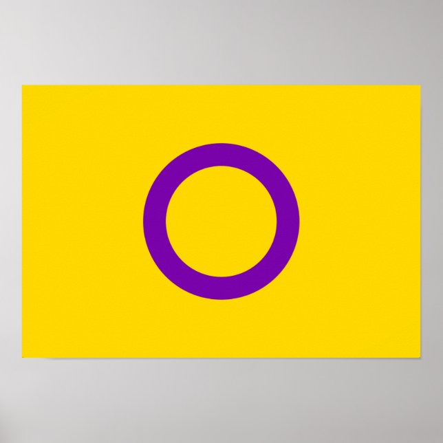 Intersex Pride Flag Poster (Vorne)