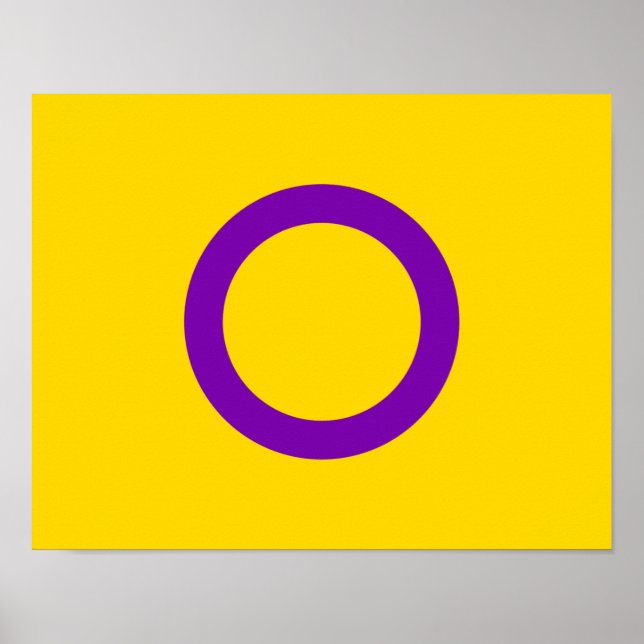 Intersex Pride Flag Poster (Vorne)