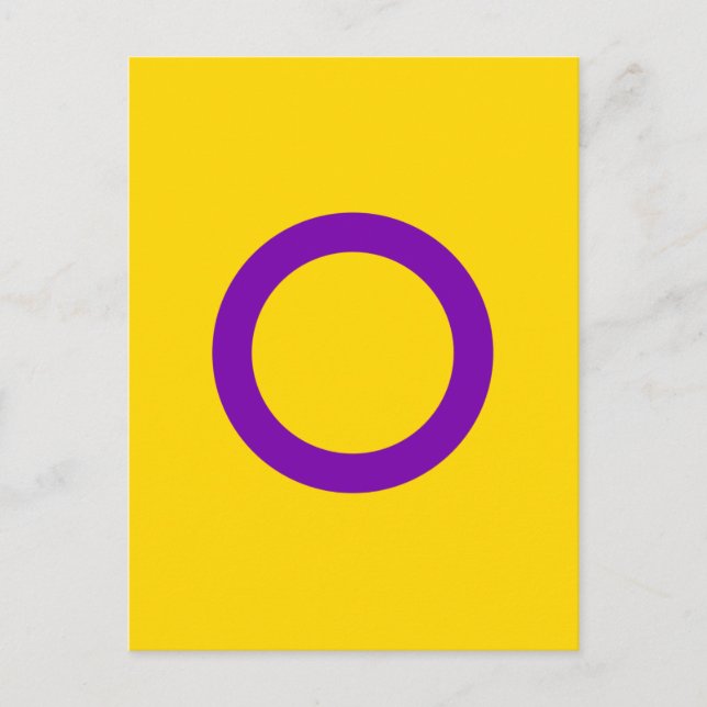 Intersex Pride Flag Postkarte (Vorderseite)