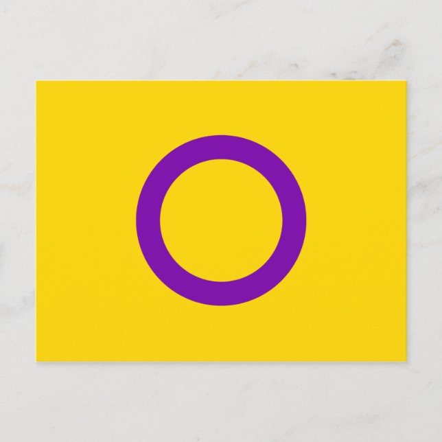 Intersex Pride Flag Postkarte (Vorderseite)