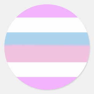 Intersex Pride Flag Runder Aufkleber