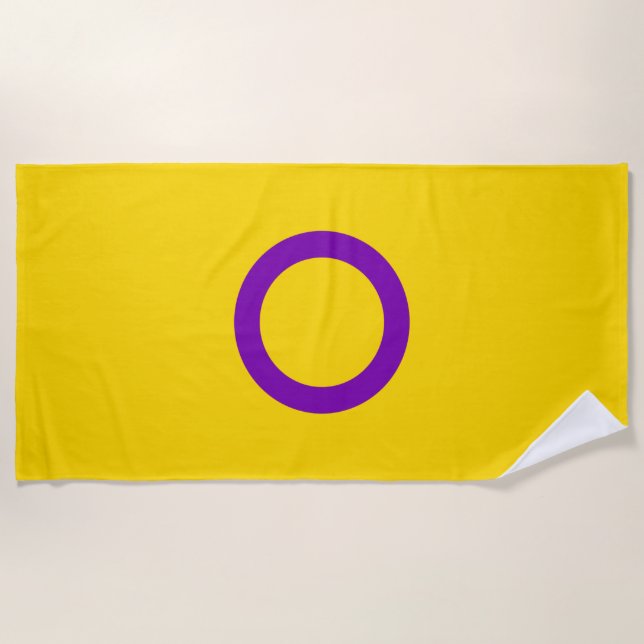 Intersex Pride Flag Strandtuch (Vorderseite)