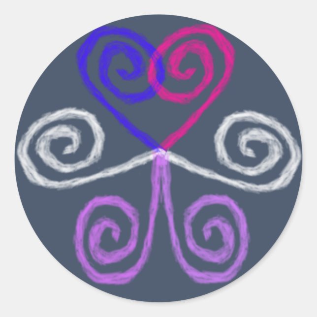 Intersex Pride Runder Aufkleber (Vorderseite)