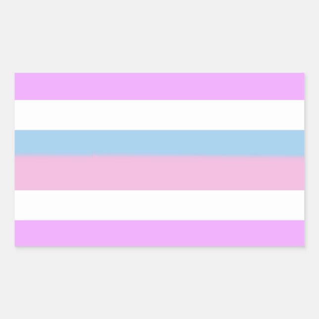 Intersex Pripes Rechteckiger Aufkleber (Vorderseite)