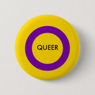 Intersex queer Stolz-Knopf Button