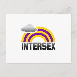 INTERSEX-REGENBOGEN POSTKARTE