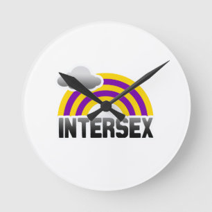 INTERSEX-REGENBOGEN RUNDE WANDUHR