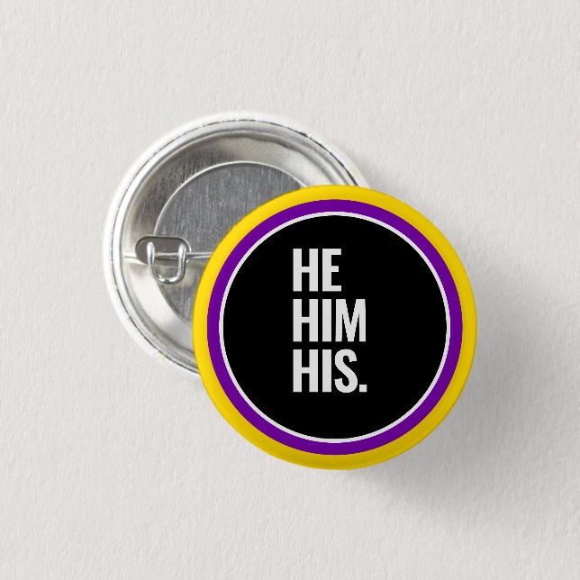 Intersex-Stolz Button (Vorne & Hinten)
