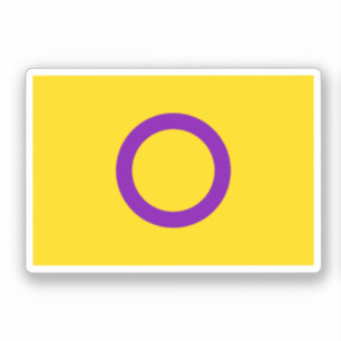 Intersex-Stolz-Flagge Aufkleber