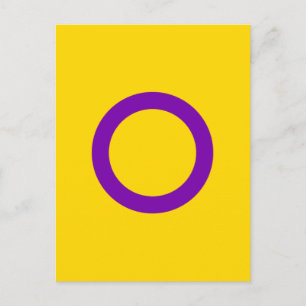 Intersex-Stolz-Flagge Postkarte