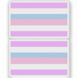 Intersex-Stolz-Streifen Aufkleber