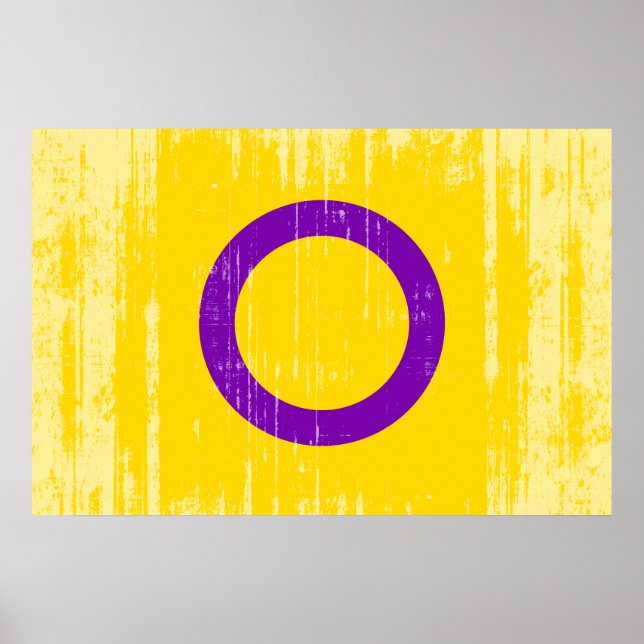 INTERSEX-STOLZFLAGGE POSTER (Vorne)