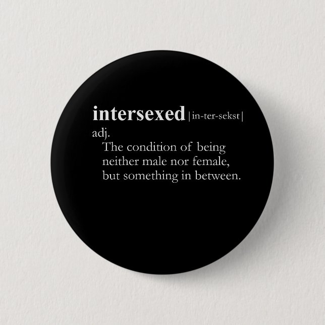 INTERSEXED (Definition) Button (Vorderseite)