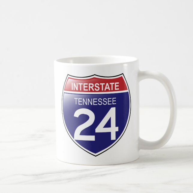 Interstate 24 in der Tennessee-Tasse Tasse (Rechts)