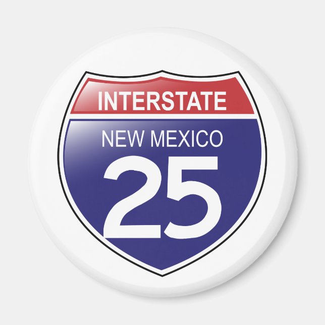 Interstate 25 in New Mexico Magnet (Vorne)