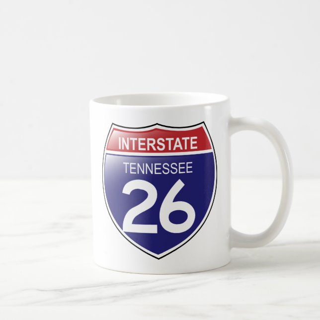 Interstate 26 in der Tennessee-Tasse Tasse (Rechts)