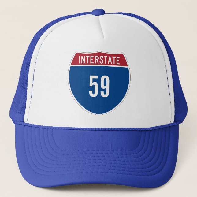 Interstate 59 Hat Truckerkappe (Vorderseite)