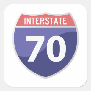Interstate 70 (I-70) Road Trip Travel Sticker