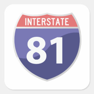 Interstate 81 (I-81) Road Trip Travel Sticker