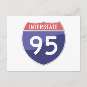 Interstate 95 (I-95) Postkarte