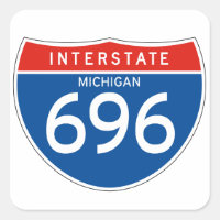 Interstate Sign 696 - Michigan