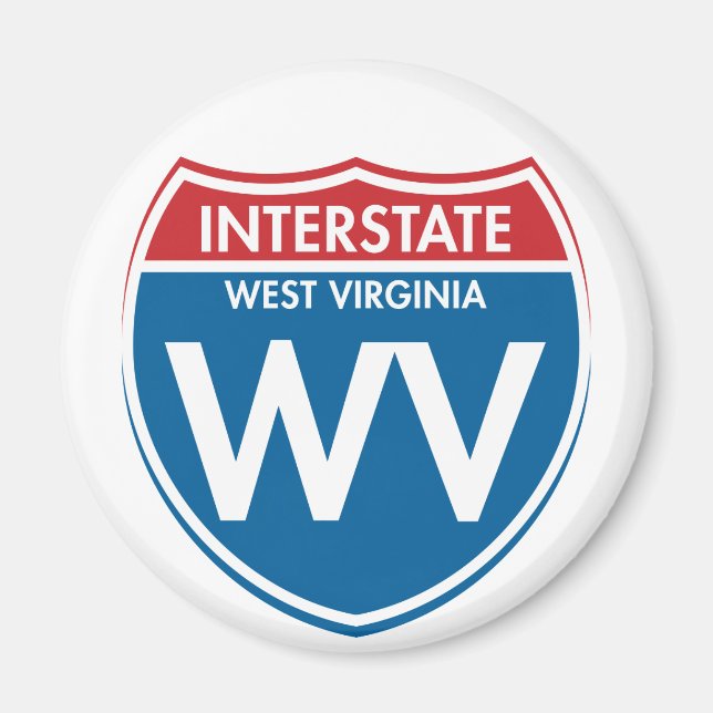 Interstate West Virginia WV Magnet (Vorne)